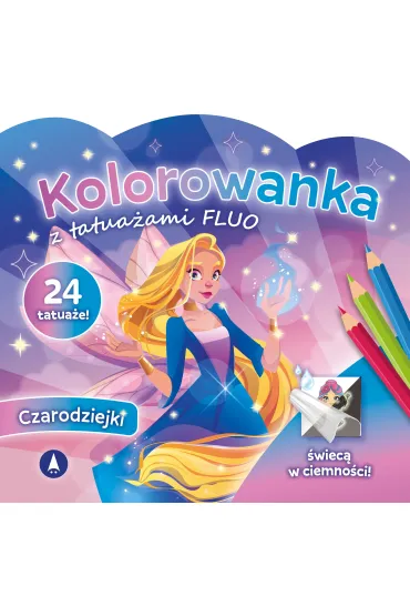 Malowanka 200X190 Kolorowanka z tatua�ami FLUO. Czarodziejki SKRZAT 078831 SK