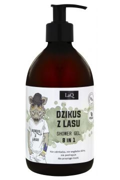 LaQ Zestaw kosmetykw Dzikus z Lasu: el pod prysznic + peeling + mydo w kostce 300 ml + 200 g + 85 g