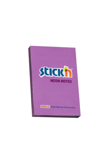 Stickn Notes samoprzylepny neon fioletowy 76x51 mm
