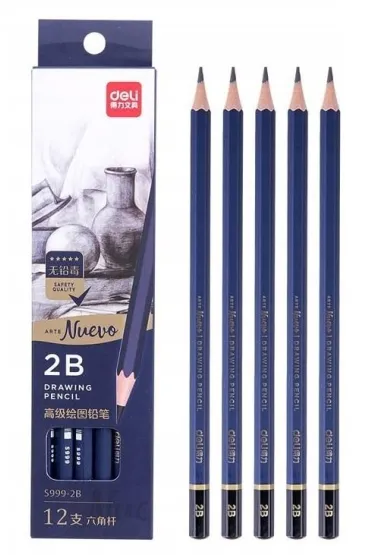 O��wki do szkicowania 2B Nuevo DELI 12 szt.