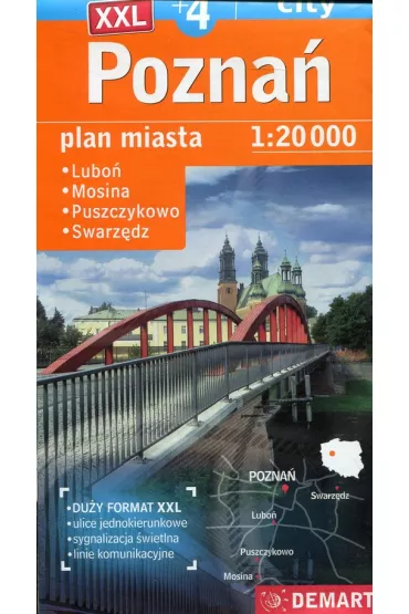 Plan miasta Pozna� +4 XXL 1:20 000