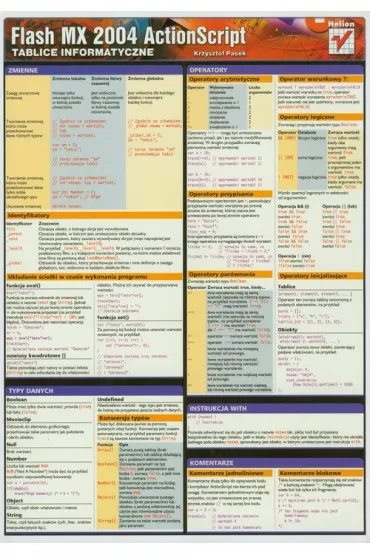 Flash MX 2004 ActionScript Tablice informatyczne - Krzysztof Pasek