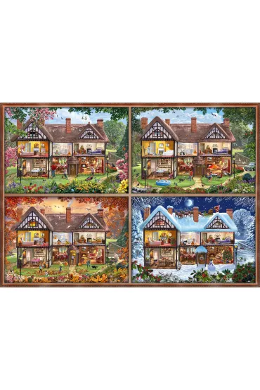 Puzzle 2000 el. Dom na cztery pory roku Schmidt