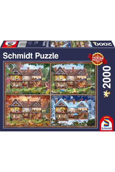 Puzzle 2000 el. Dom na cztery pory roku Schmidt