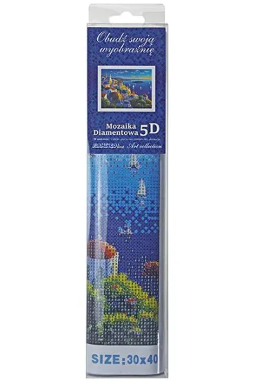 Mozaika diamentowa 5D - Santorini 40x30cm