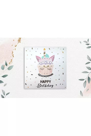 Henry Karnet kwadratowy Tort Unicorn