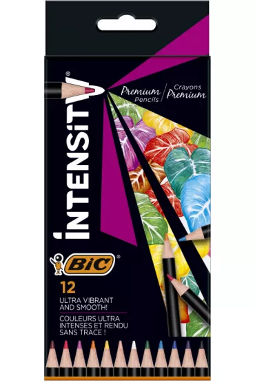 Bic Kredki o��wkowe Intensity Premium w pude�ku 12 szt.