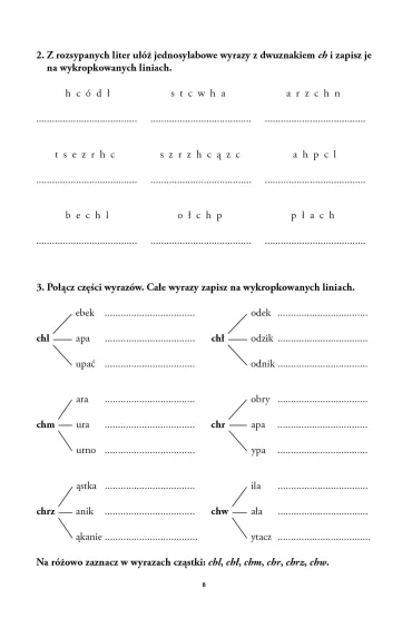 �wiczenia w terapii dysleksji i dysortografii dla uczni�w klas IV–VI. CH – H - El�bieta Suwalska