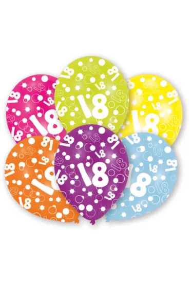 Amscan Balon lateksowy 18 urodziny