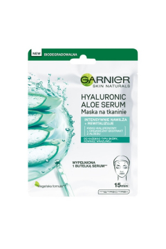 Garnier Skin Naturals Hyaluronic Aloe Serum maska do twarzy na tkaninie 28 g