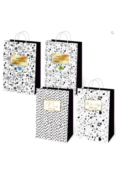 Torebka ozdobna serdeczne �yczenia (15,5x23x8cm) mix
