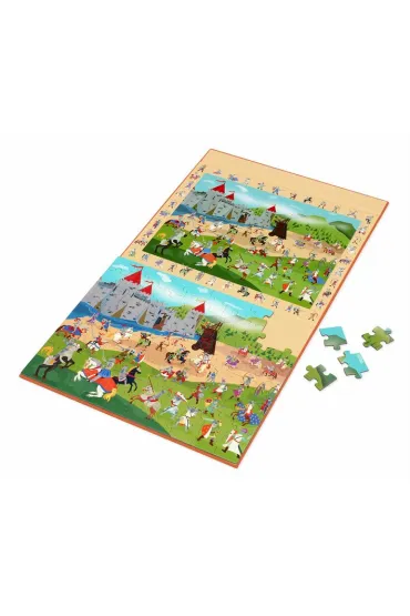 Puzzle magnetyczne i gra 2w1 Rycerze Scratch