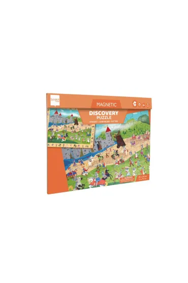 Puzzle magnetyczne i gra 2w1 Rycerze Scratch