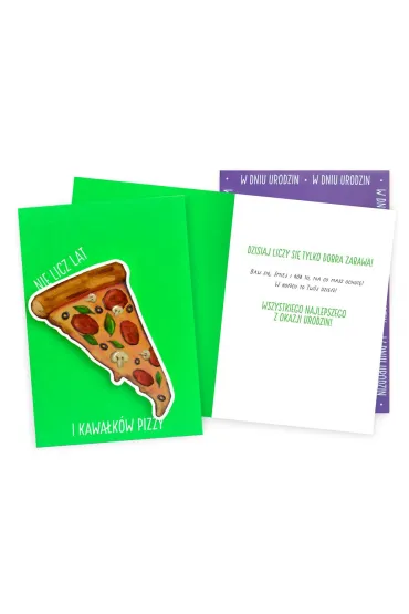 Kukartka Karnet B6 Uniwersalny pizza