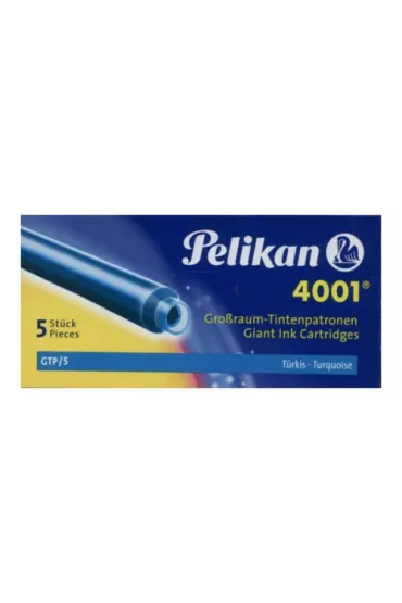 Pelikan Naboje d�ugie turkusowe 5 szt.