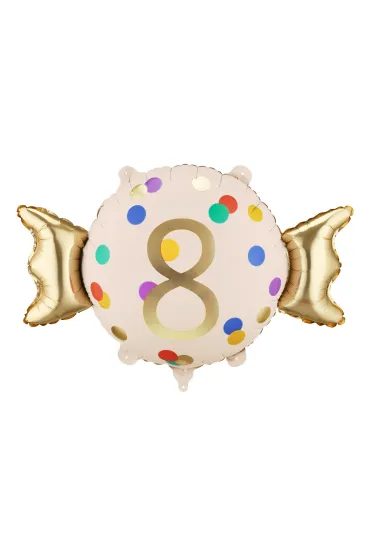 PartyDeco Balon foliowy Cukierek   8  , 61x37 cm, mix  1 op. / 1 szt.