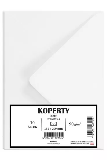 Henry Koperty A5 bia�e 10 szt.