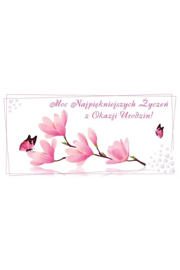 Stamp Karnet Flowers Urodziny wz�r nr 13