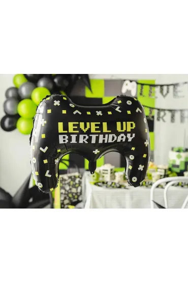 PartyDeco Balon foliowy Gamepad 72x52cm