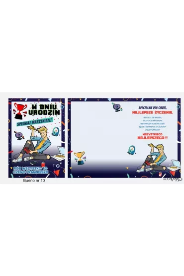 Stamp Karnet Bueno B6 + koperta wz�r nr 10 Urodziny