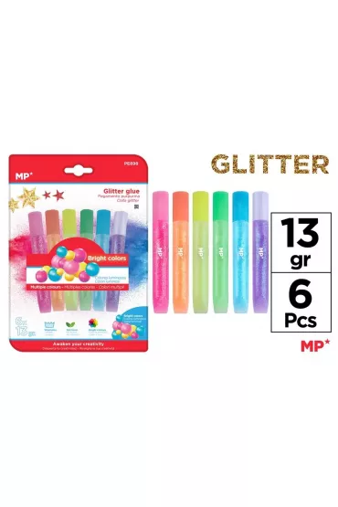 Mp Main Paper Klej brokatowy metaliczny 6x13g