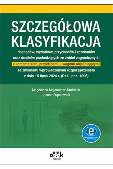 Szczegółowa klasyfikacja dochodów wydatków przychodów i rozchodów oraz środków poch. ze źródeł zag