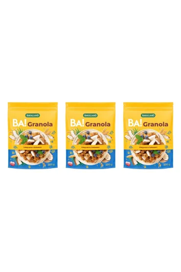 Bakalland BA! Granola klasyczna z kokosem zestaw 3 x 300 g