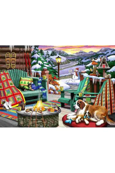 Puzzle 1000 el. Zimowy odpoczynek Ravensburger