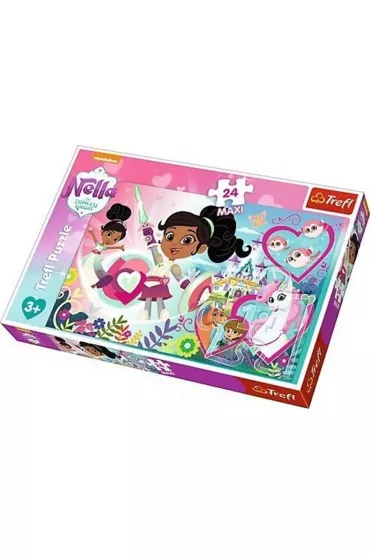 Puzzle 24 el. Maxi Nieustraszona ksi�niczka 14267 Trefl