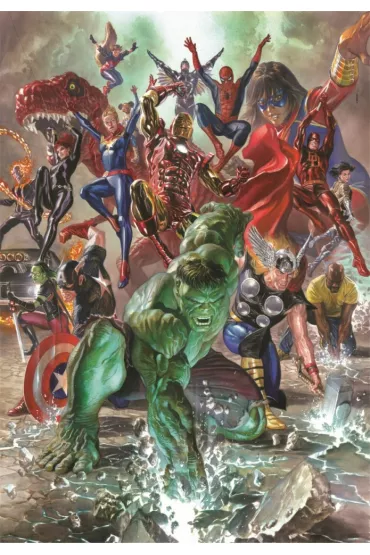 Puzzle 500 el. Compact The Avengers Clementoni