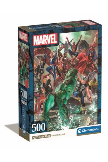 Puzzle 500 el. Compact The Avengers Clementoni