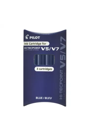 Pilot Naboje do V5/V7 niebieski 3 szt