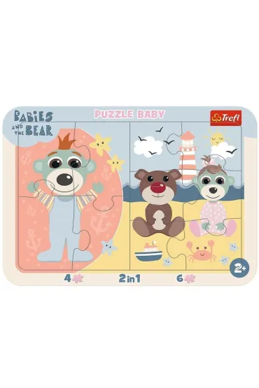 Puzzle ramkowe Baby 2w1 - S�odkie Bobaski Trefl
