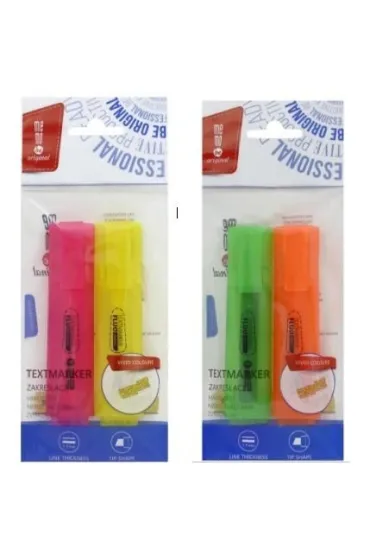 MemoBe Zakre�lacz neon mix 2 szt.