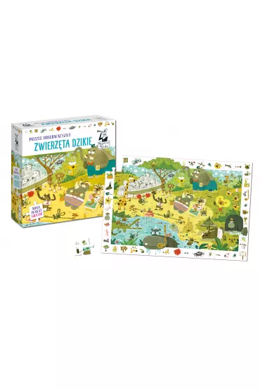 Puzzle obserwacyjne 54 el. Zwierz�ta dzikie Edgard