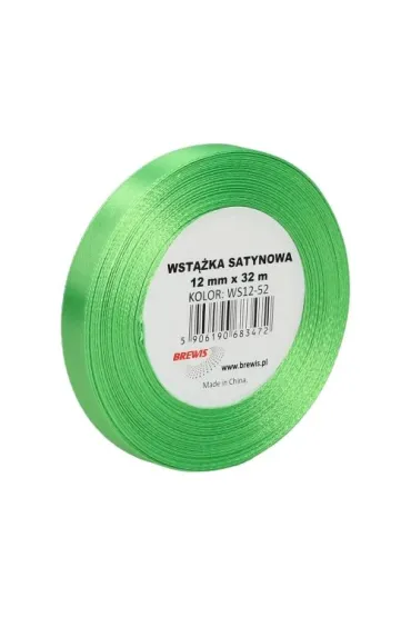 Brewis Wst��ka satynowa zielona 12mm x 32m