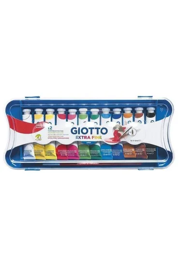 Farby plakatowe w tubkach 12 kolor�w GIOTTO