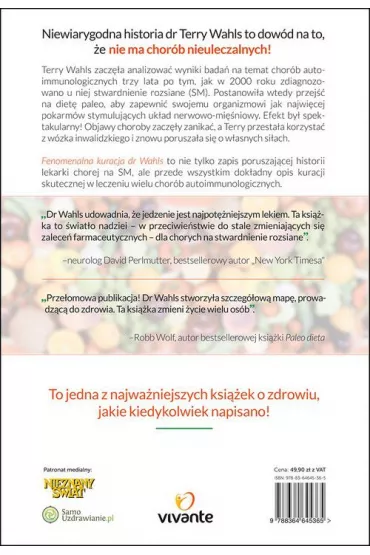 Fenomenalna kuracja dr Wahls - Eve Adamson, Dr Terry Wahls