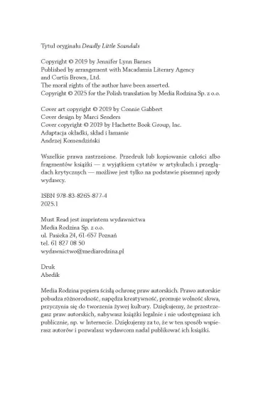 Ma�e wielkie skandale - Jennifer Lynn Barnes
