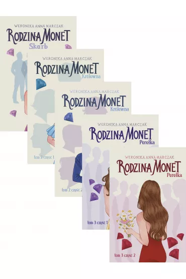 Pakiet Rodzina Monet. Tomy 1-3: Skarb, Krlewna. Cz 1, Krlewna. Cz 2, Pereka. Cz 1, Pereka. Cz 2 - Weronika Marczak