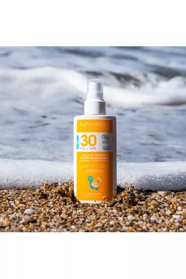 Alphanova Sun Kids, Spray przeciwsoneczny, filtr SPF 30 125 g