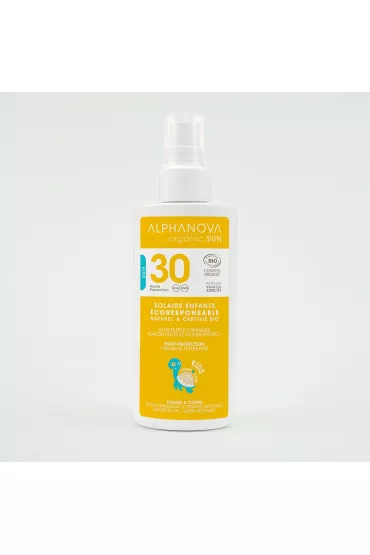 Alphanova Sun Kids, Spray przeciwsoneczny, filtr SPF 30 125 g