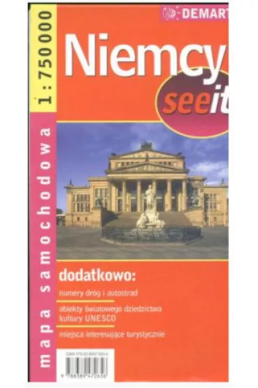 Niemcy 1:750 000 mapa samochodowa