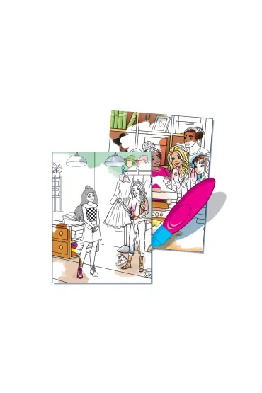 W �wiecie mody. Barbie. Wodne kolorowanie