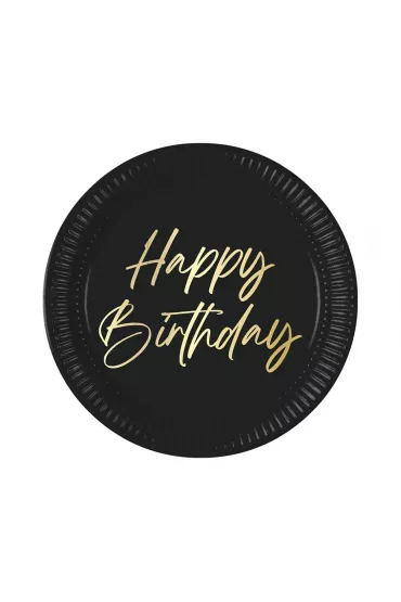 Procos Talerzyki papierowe Happy Birthday 23cm 8 szt.