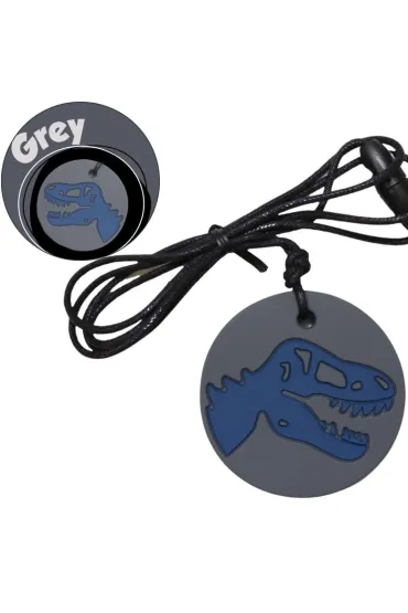 Jellystone Designs Gryzak terapeutyczny, dinozaur, fioletowy