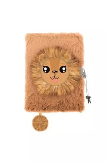Pami�tnik A5 w�ochacz z k��dk� 3D My Little Friend Lion 96 kartek