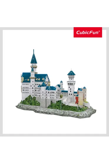 Puzzle 3D 121 el. National Geographic Zamek Neuschwanstein Cubic Fun