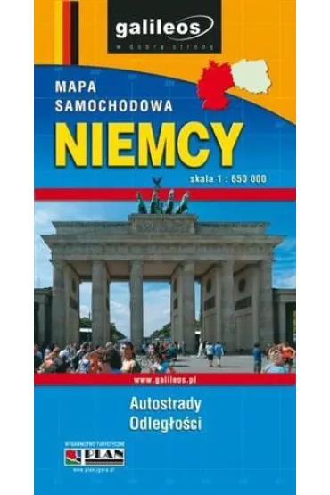 Niemcy mapa samochodowa 1:650000/Galileos/