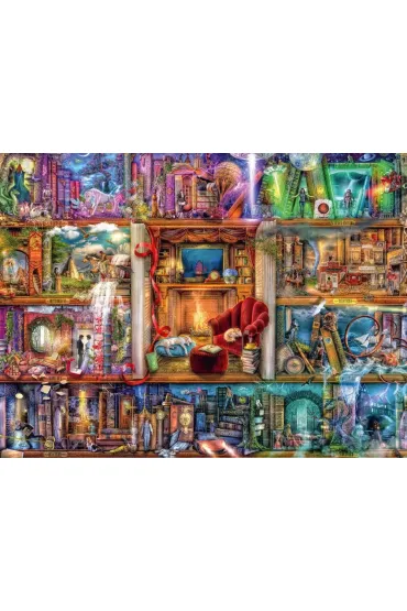 Puzzle 1500 el. Bogata bilblioteka Ravensburger